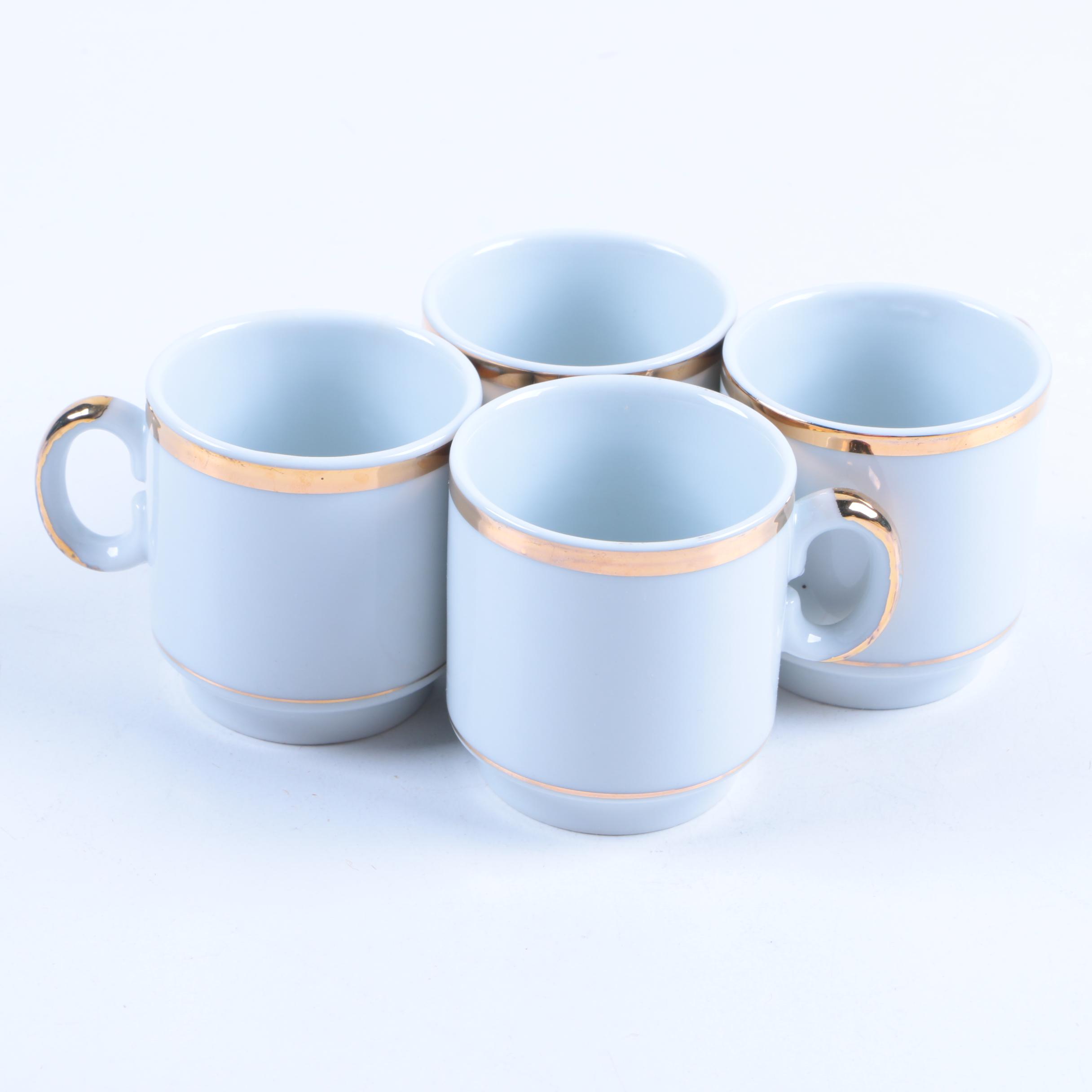 Royal Crown Porcelain Tea Service with Silver Plate Spreaders