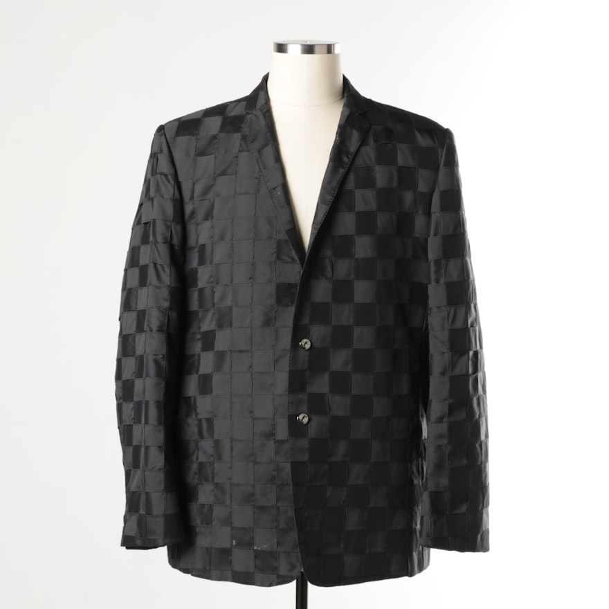 Men's Masatomo Black Suit Jacket