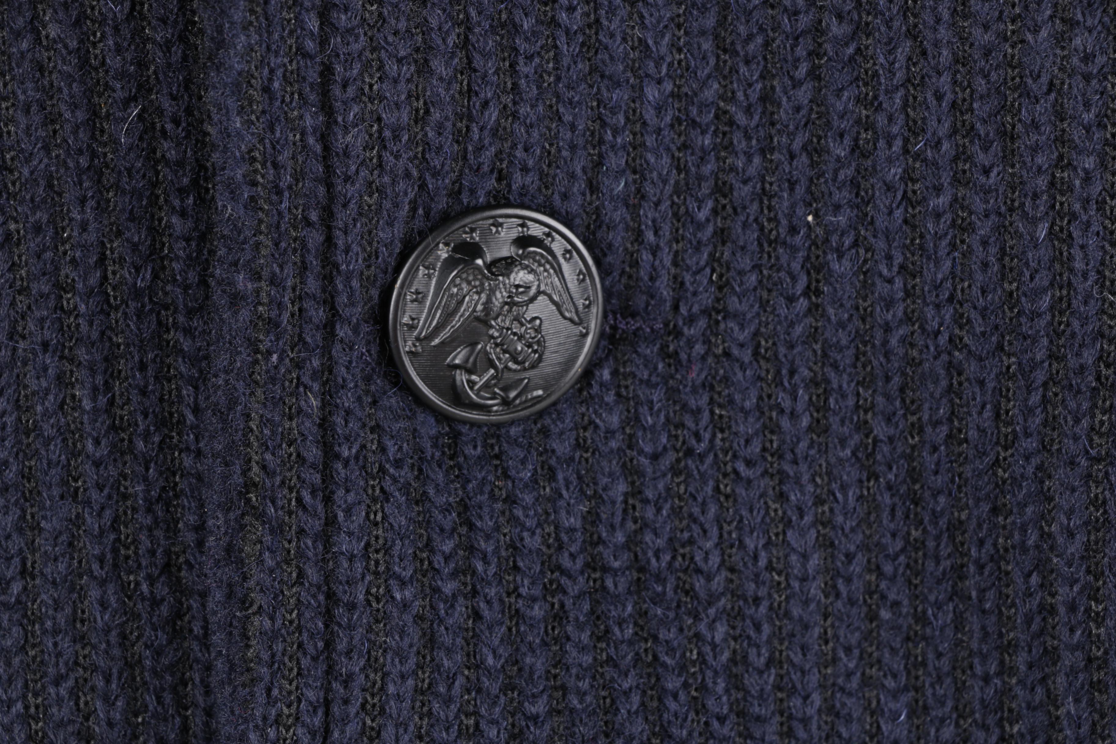 Men's Cockpit USA Peacoat Style Sweater Jacket