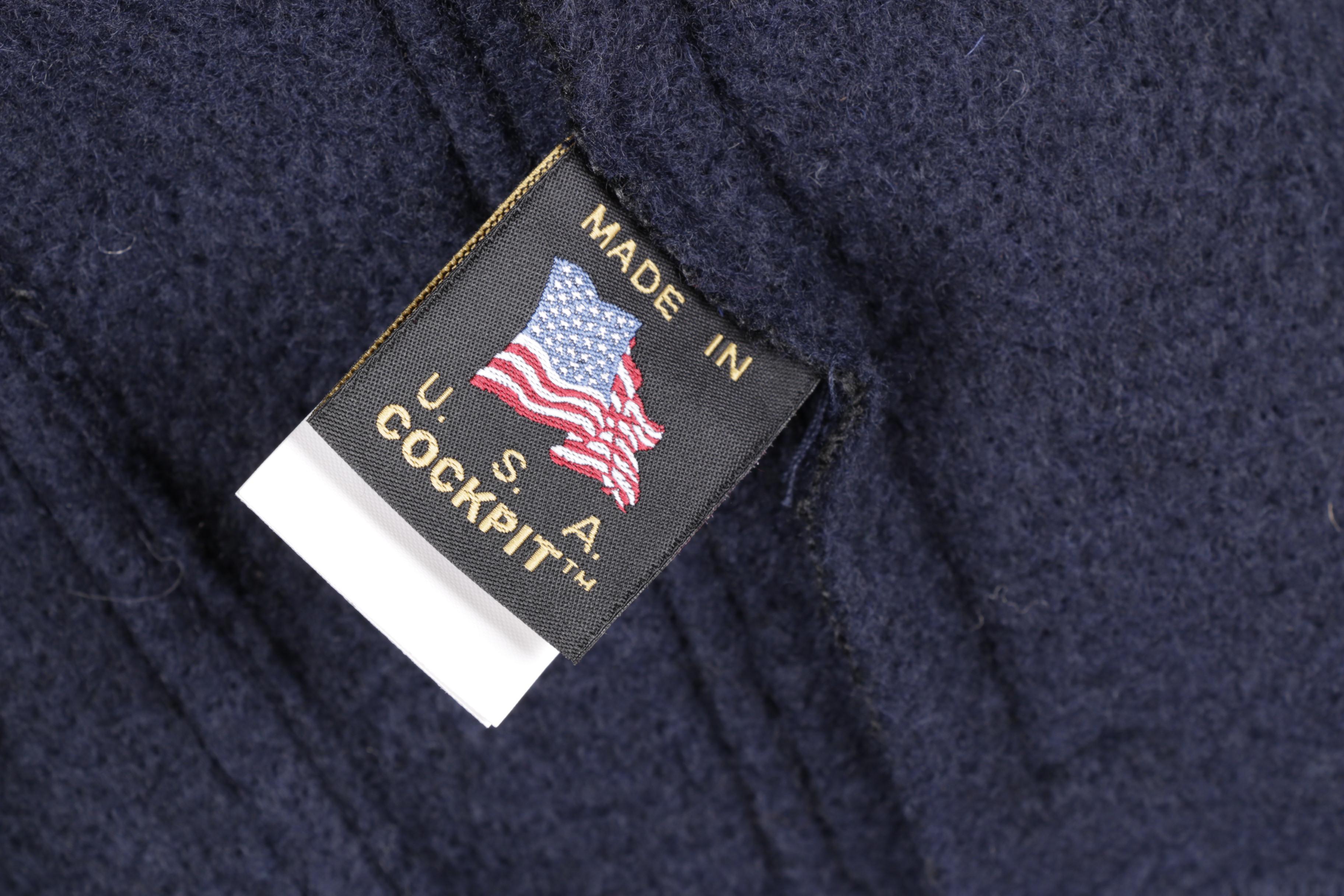 Men's Cockpit USA Peacoat Style Sweater Jacket