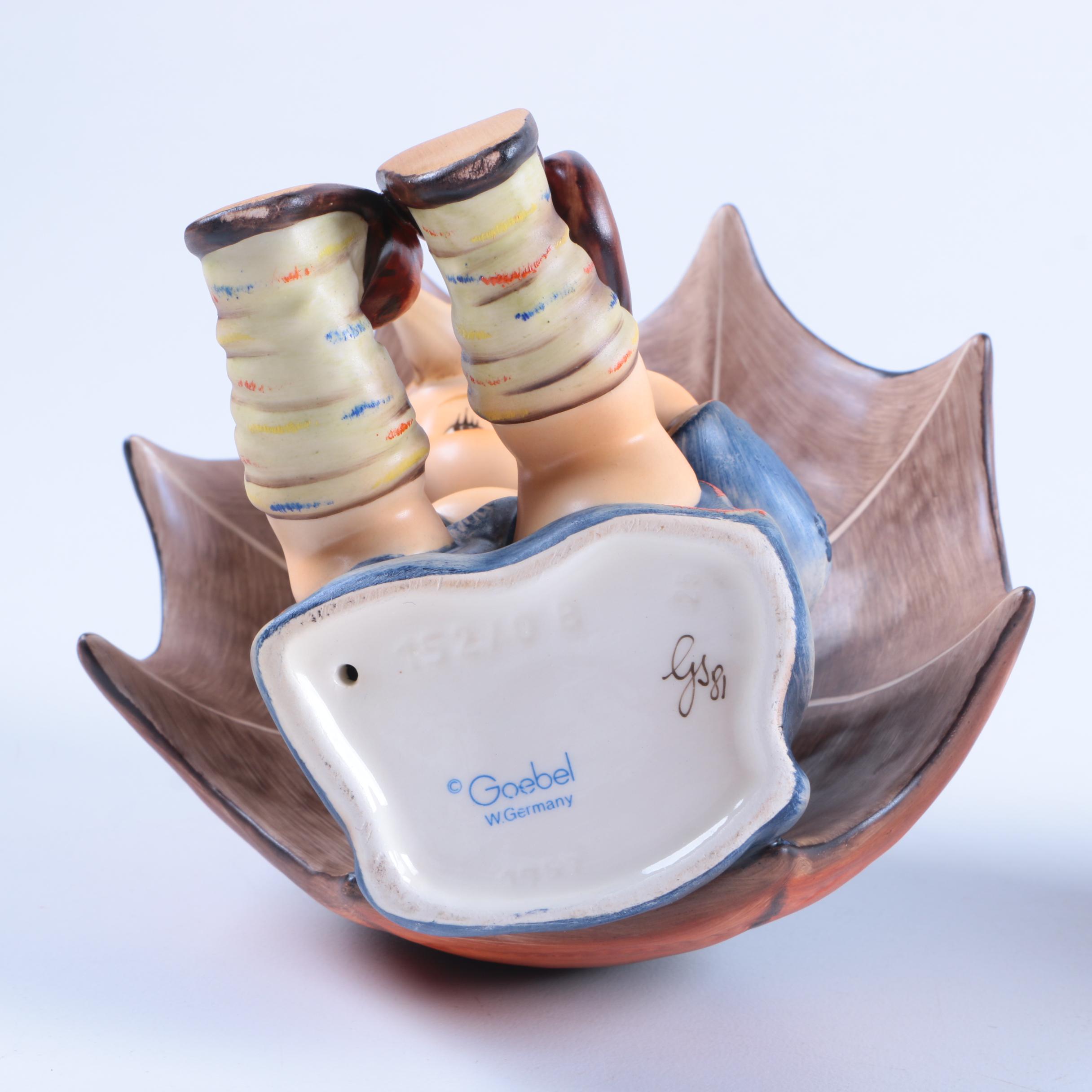 Hummel "Umbrella Girl" and "Umbrella Boy" Figurines