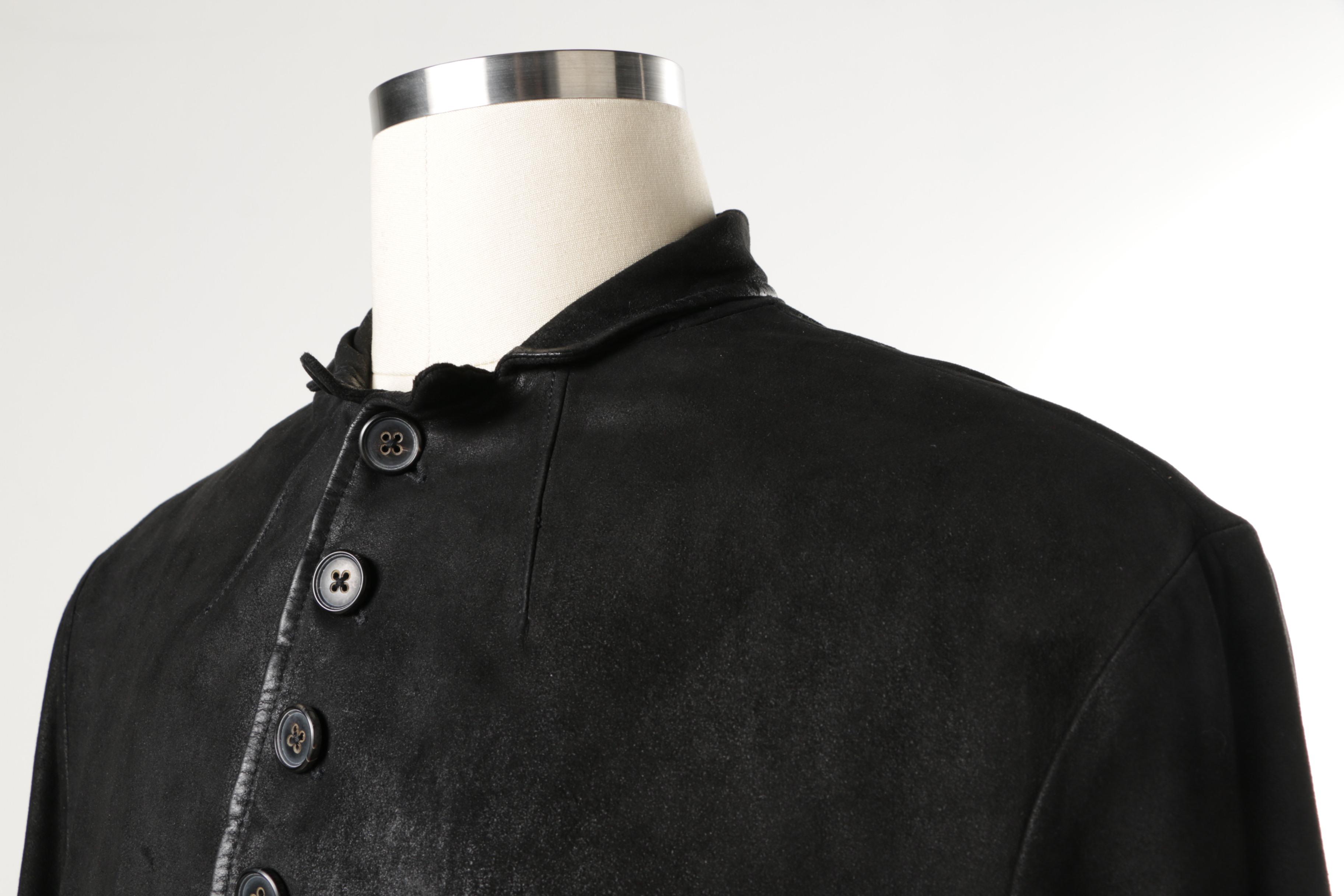 John Varvatos Goat Suede Leather Jacket