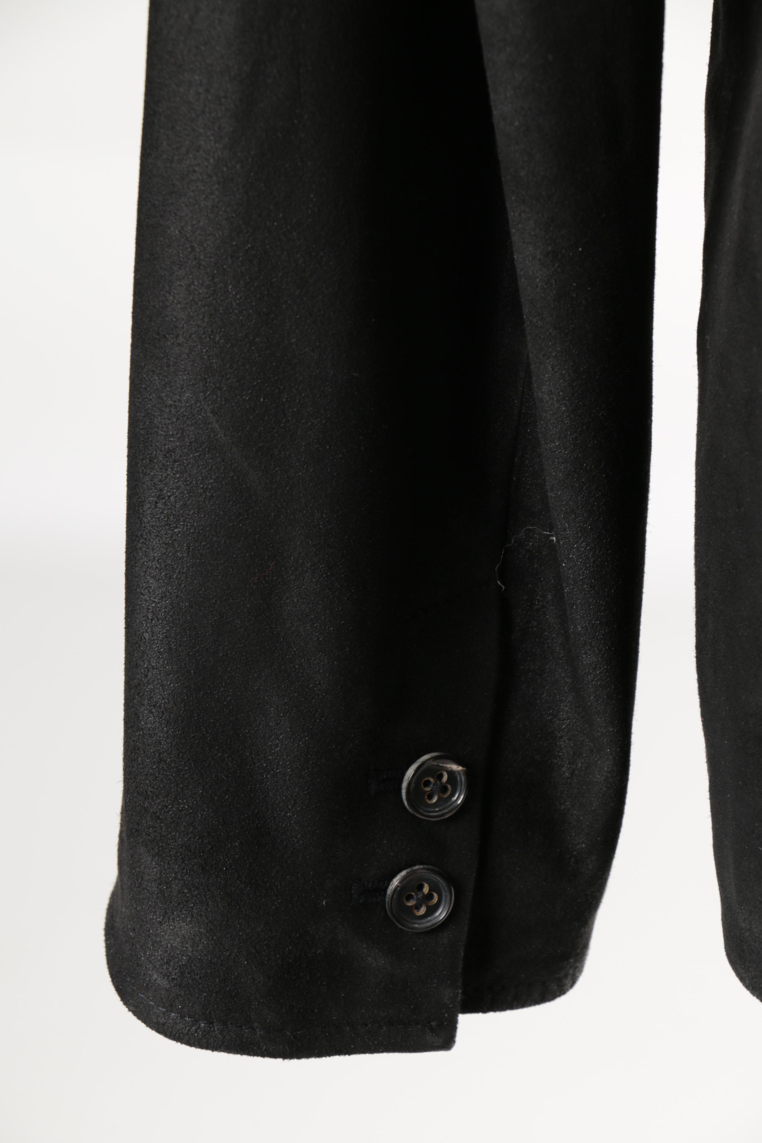 John Varvatos Goat Suede Leather Jacket