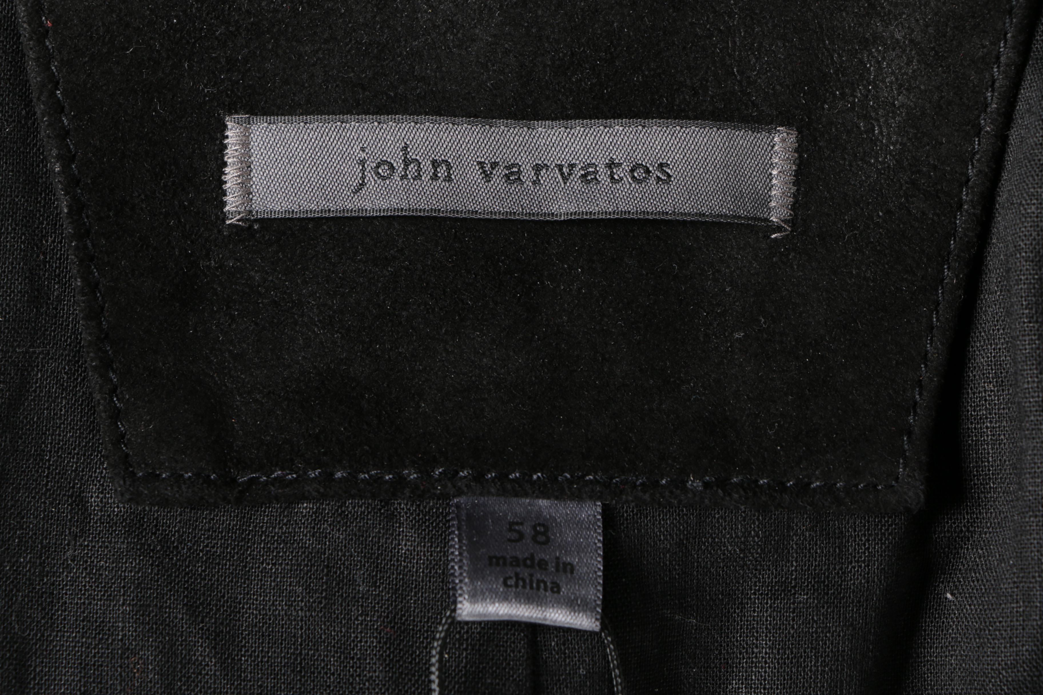 John Varvatos Goat Suede Leather Jacket