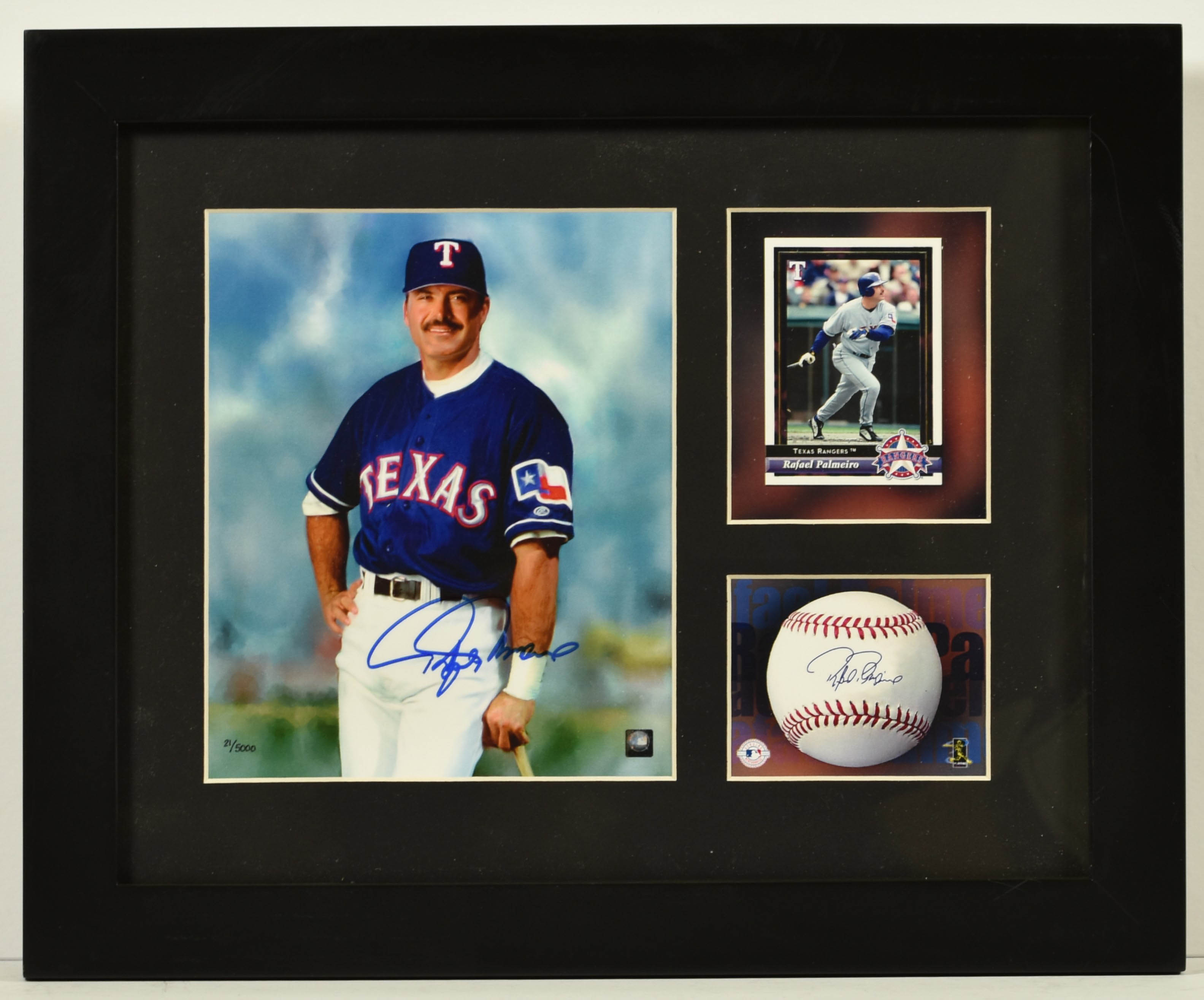 Rafael Palmeiro - Signed L.E. Rangers Looney Tunes Lithographs