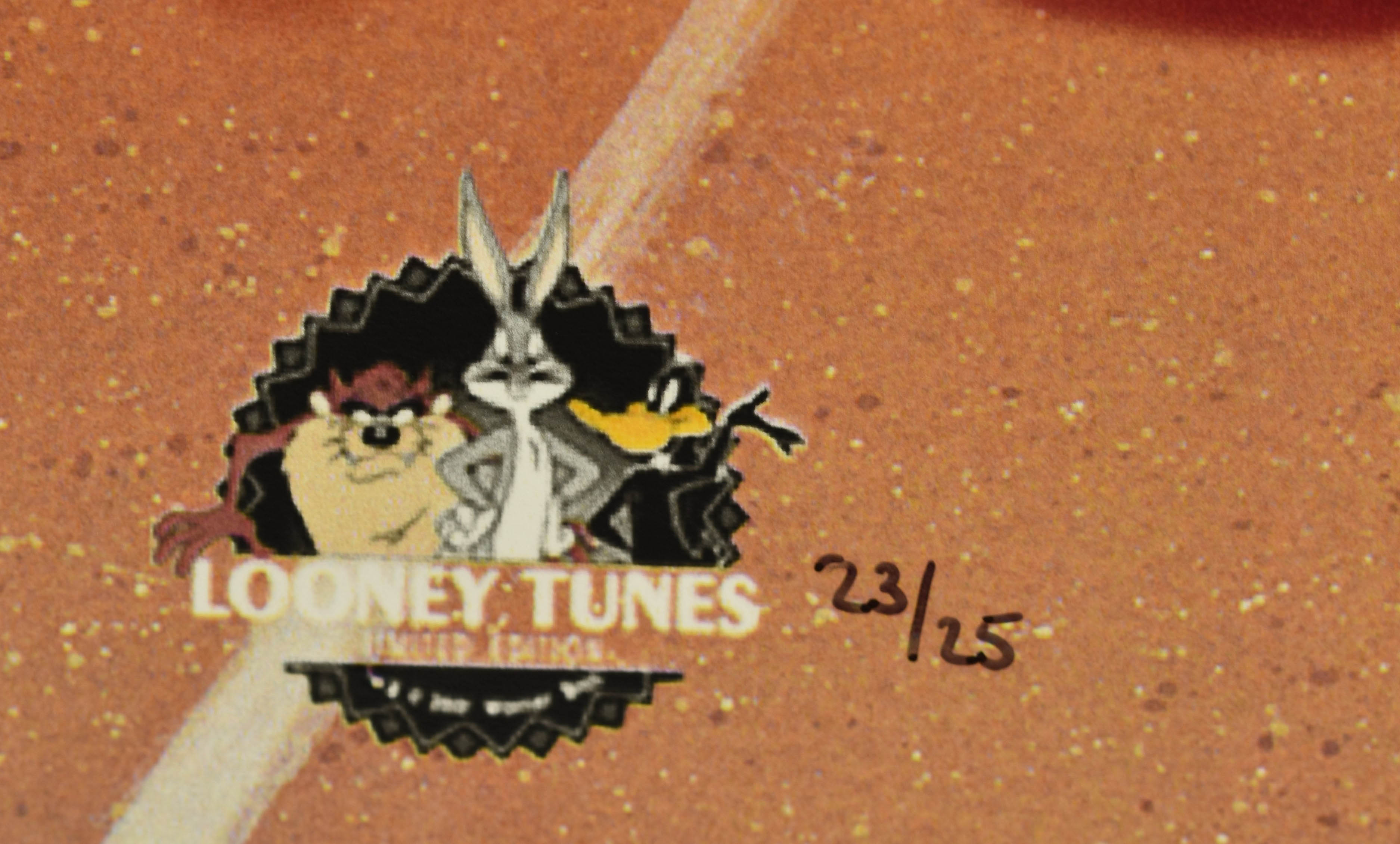 Rafael Palmeiro - Signed L.E. Rangers Looney Tunes Lithographs