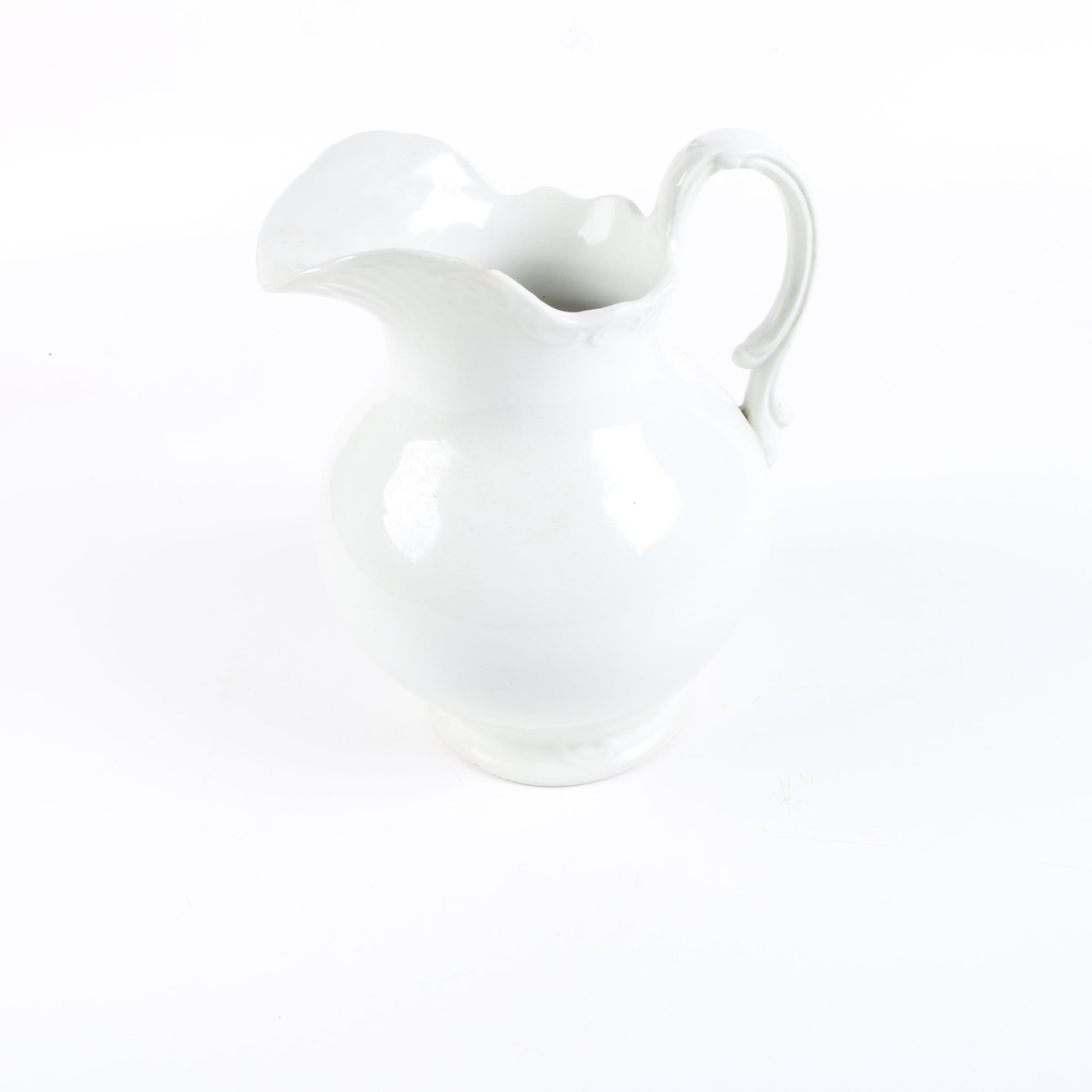 Mellor Etruria Co. Ironstone Pitcher