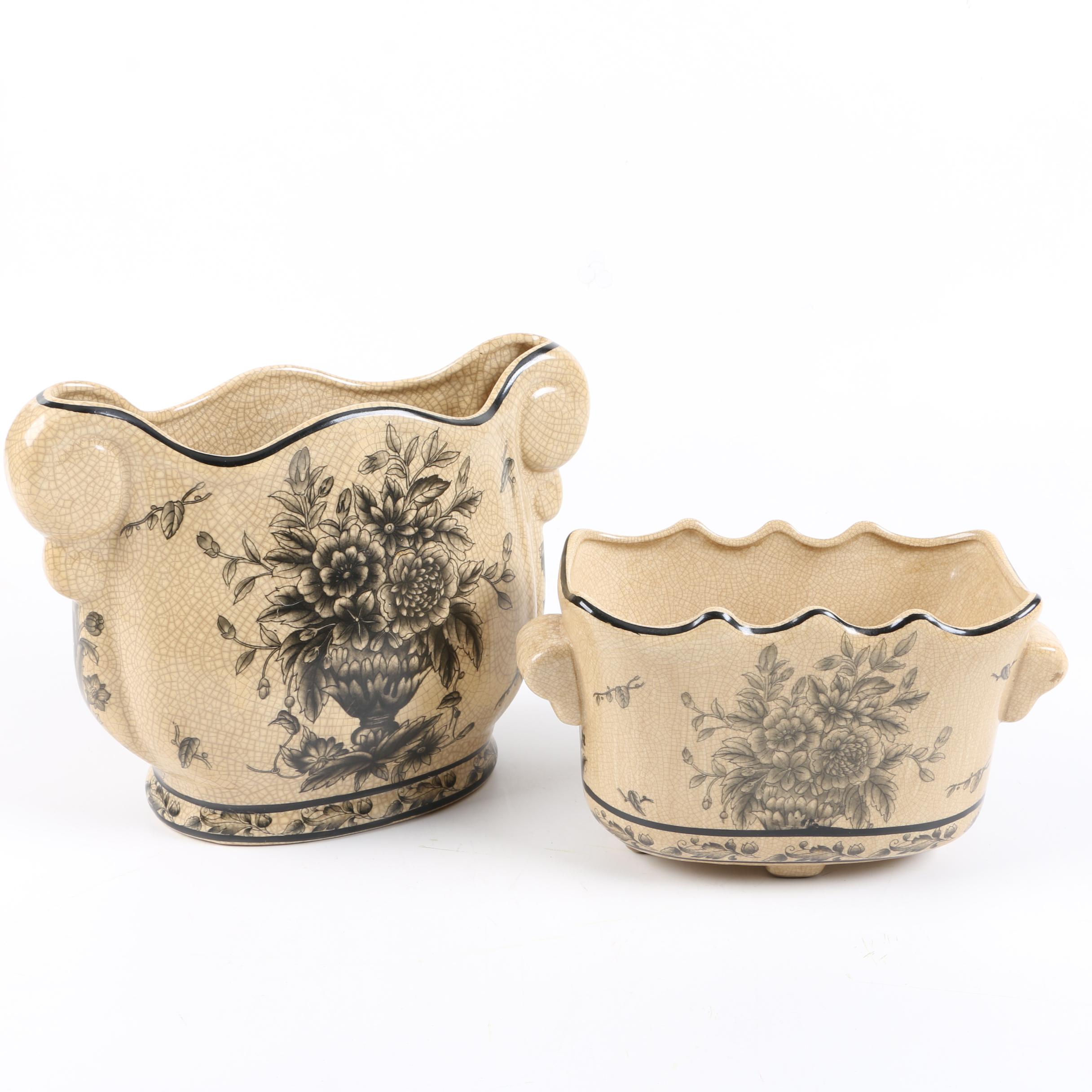 Ceramic Floral Planters