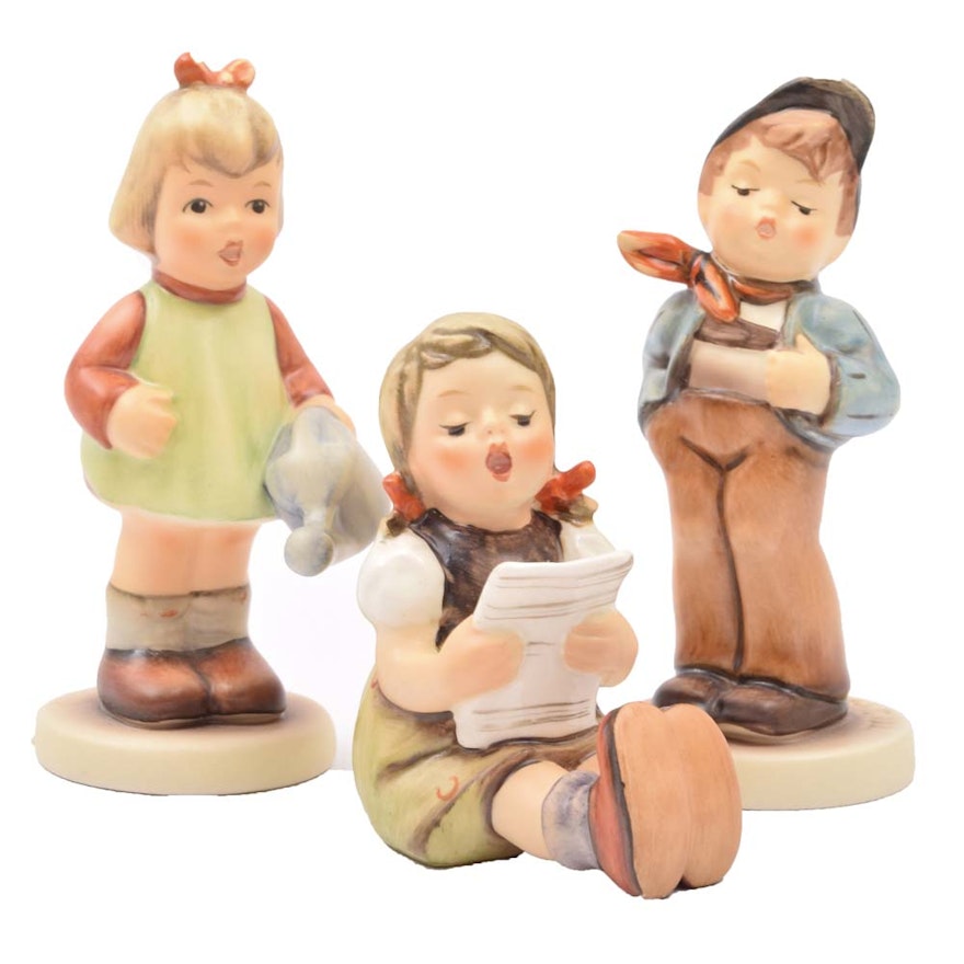 "Girl with Sheet Music" and Collector's Club Hummel Figurines