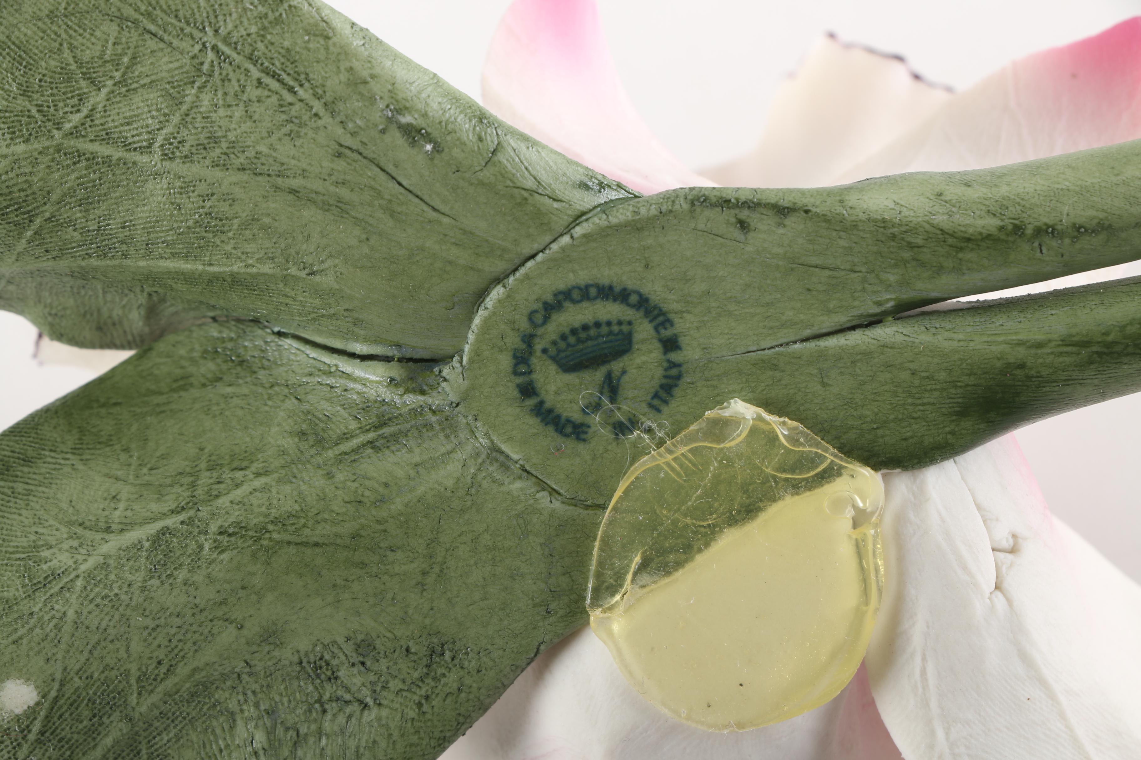 Dea Capodimonte Ceramic Flower Figurines