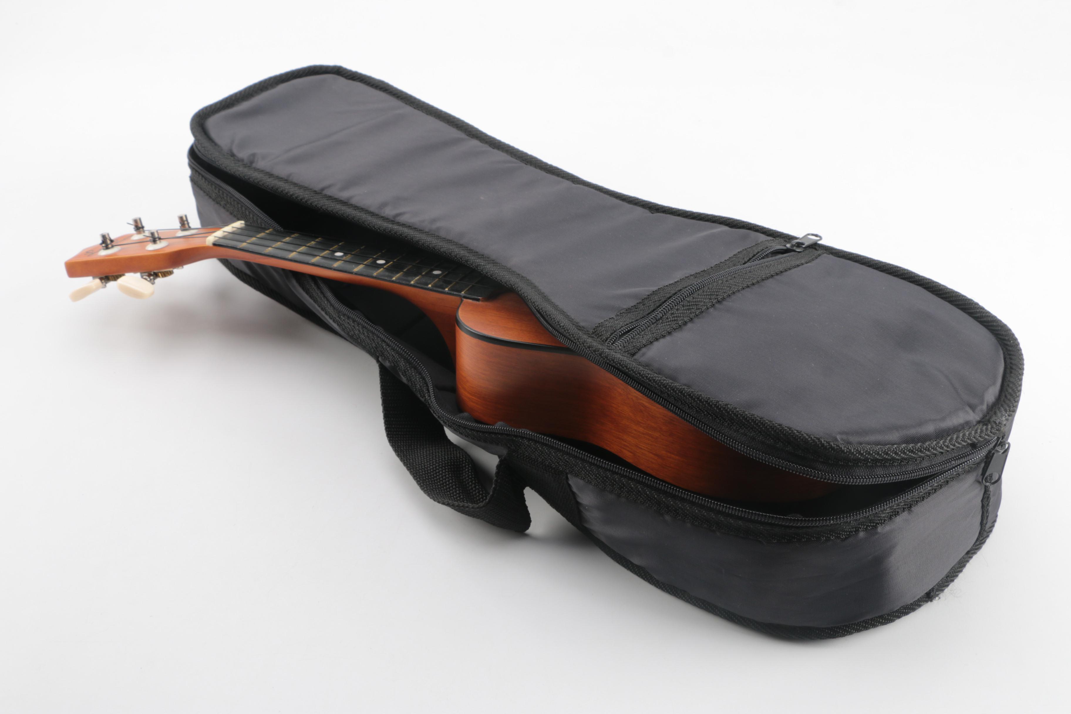 Tambourine and "Louisville Lou" Ukulele with Gig Bag and Book