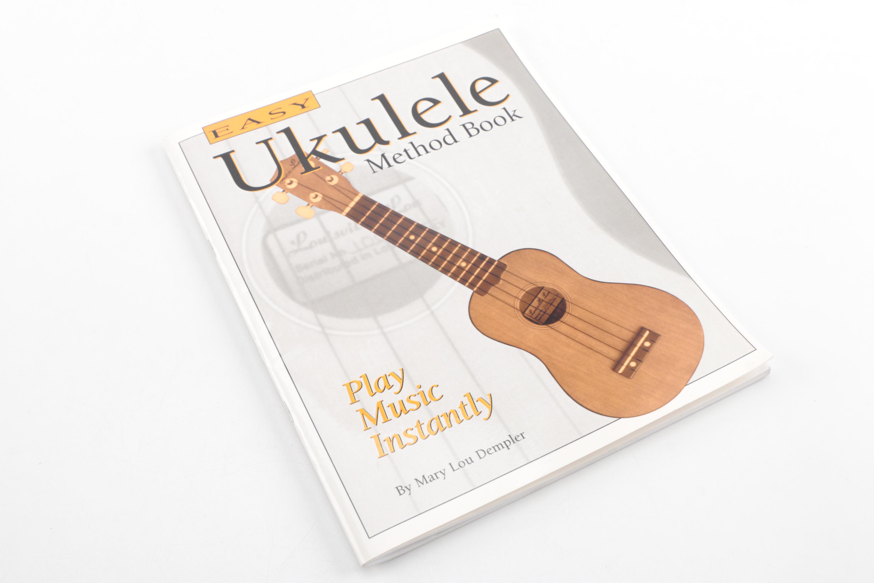 Tambourine and "Louisville Lou" Ukulele with Gig Bag and Book