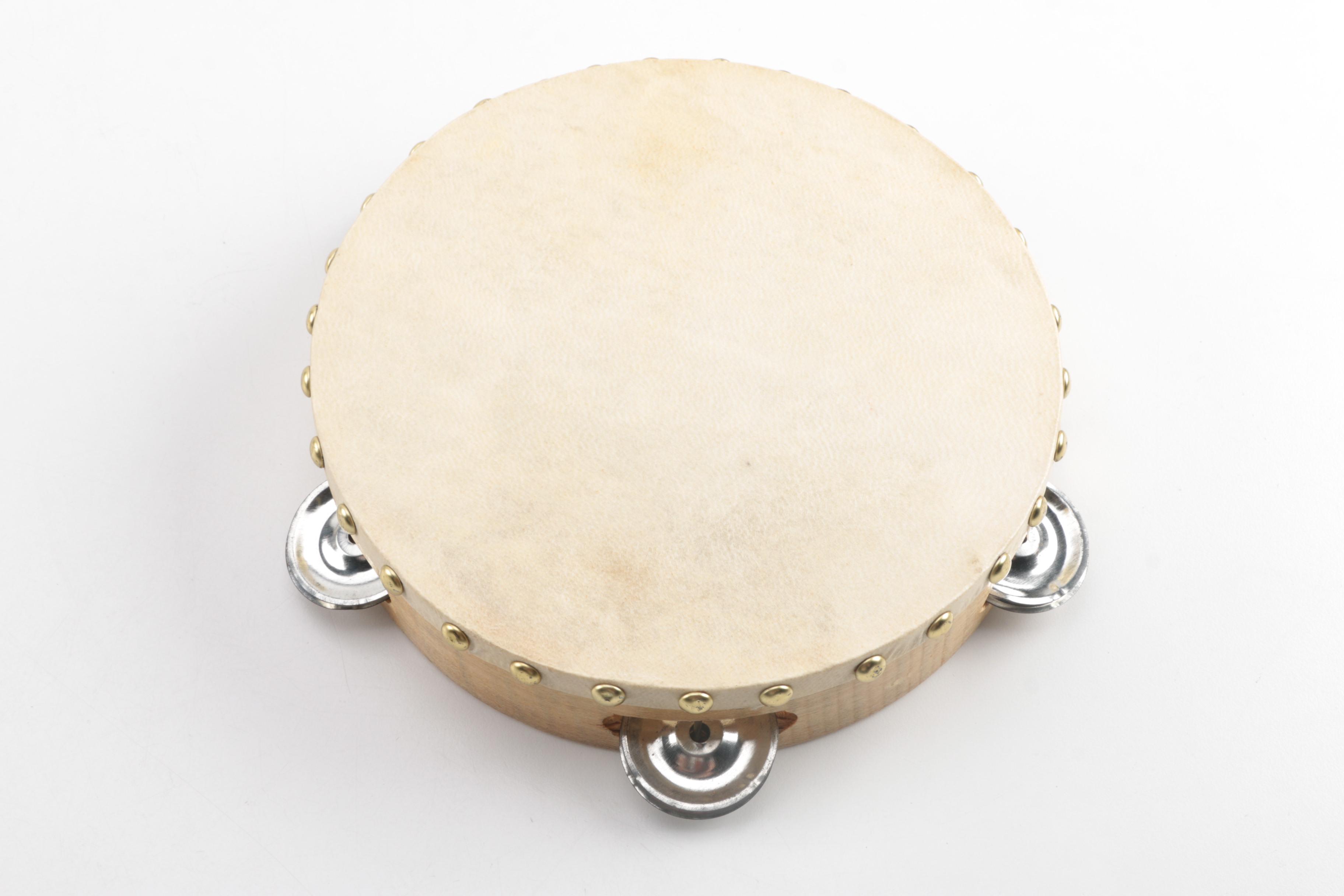 Tambourine and "Louisville Lou" Ukulele with Gig Bag and Book