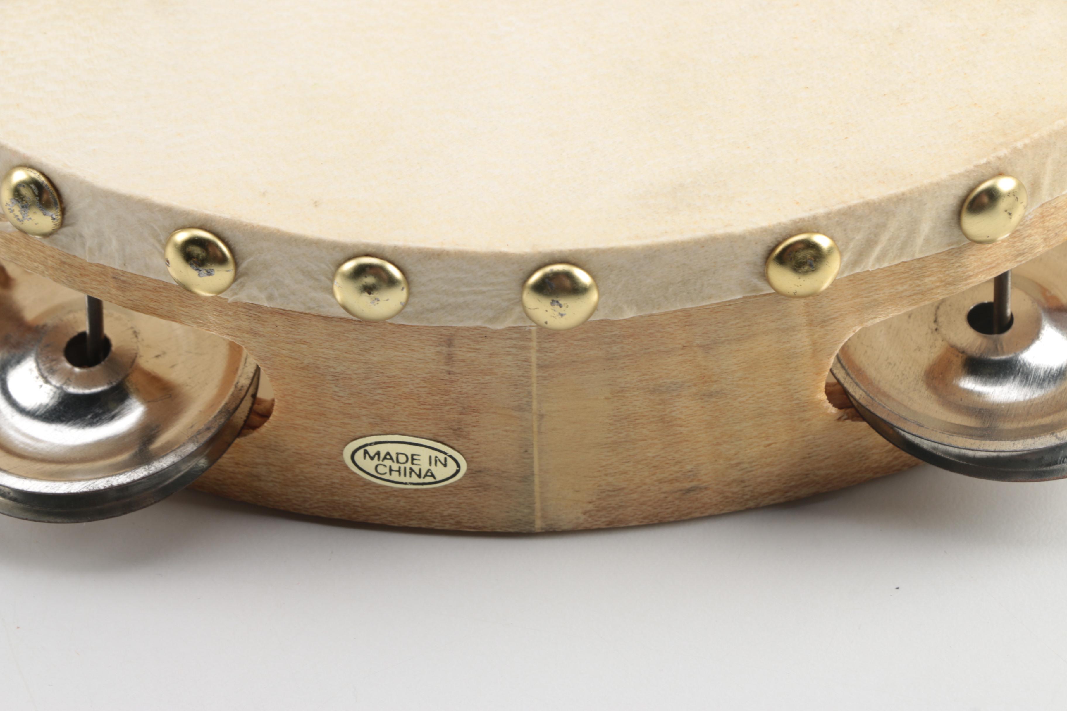 Tambourine and "Louisville Lou" Ukulele with Gig Bag and Book