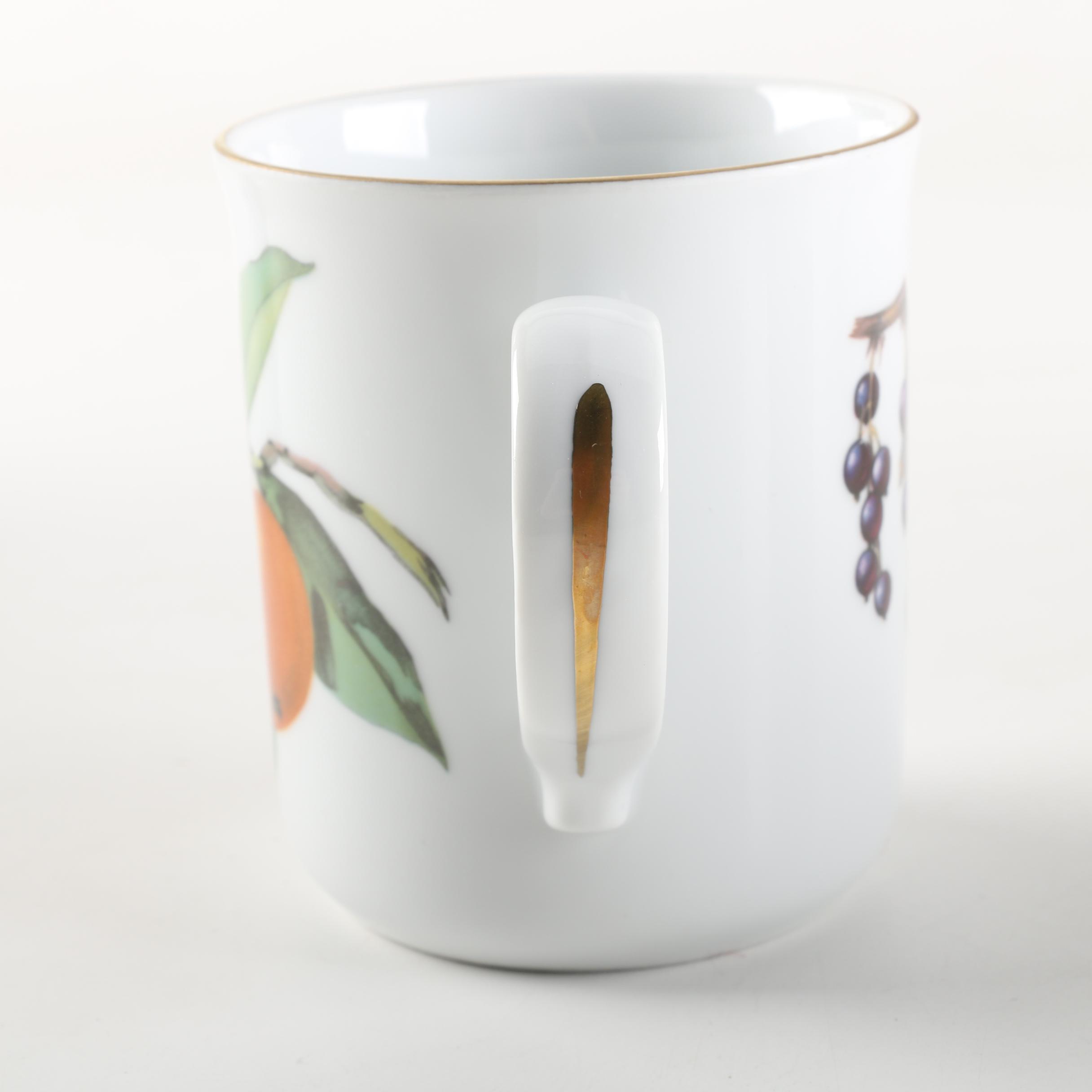 Royal Worcester "Evesham" Porcelain Mugs