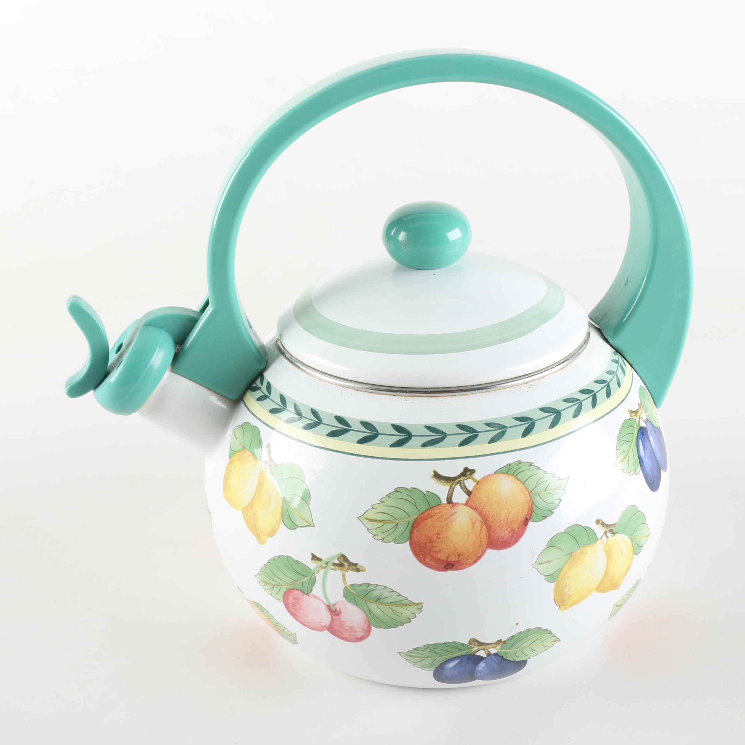 Villeroy & Boch "French Garden" Teapot and Lidded Bowl