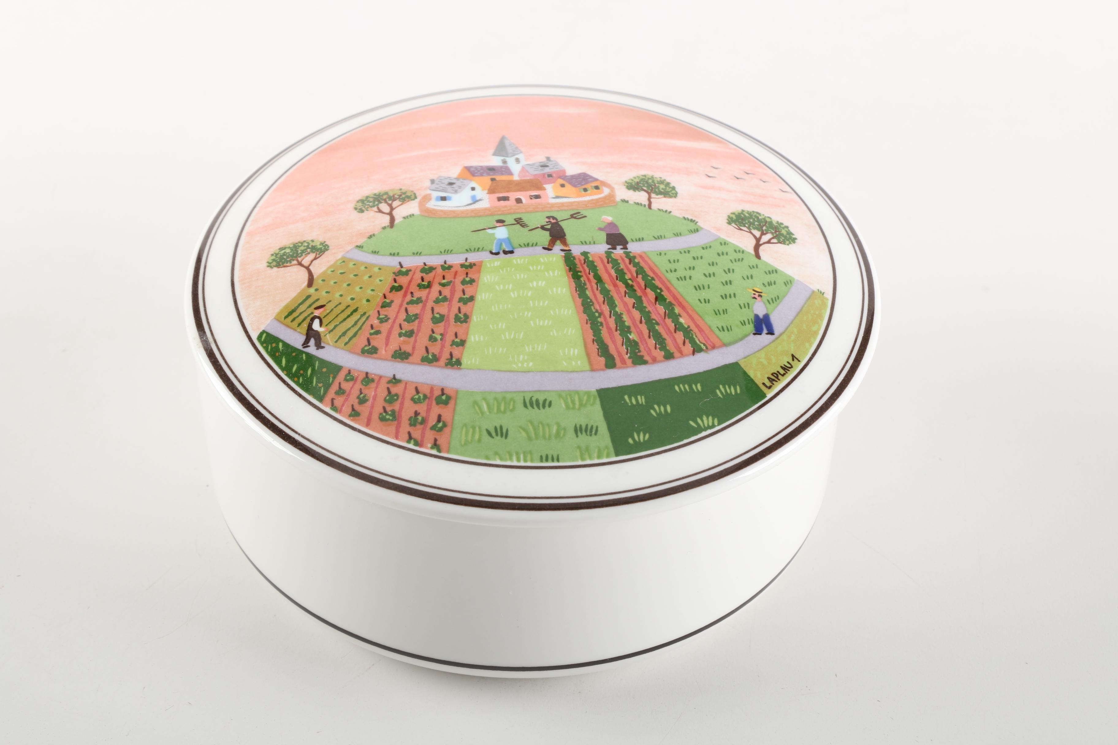 Villeroy & Boch "French Garden" Teapot and Lidded Bowl