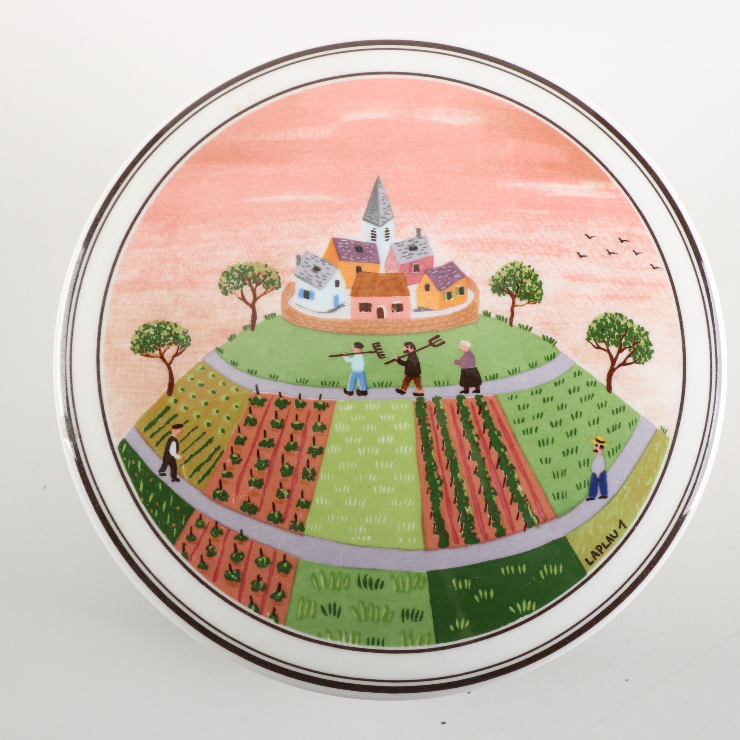 Villeroy & Boch "French Garden" Teapot and Lidded Bowl