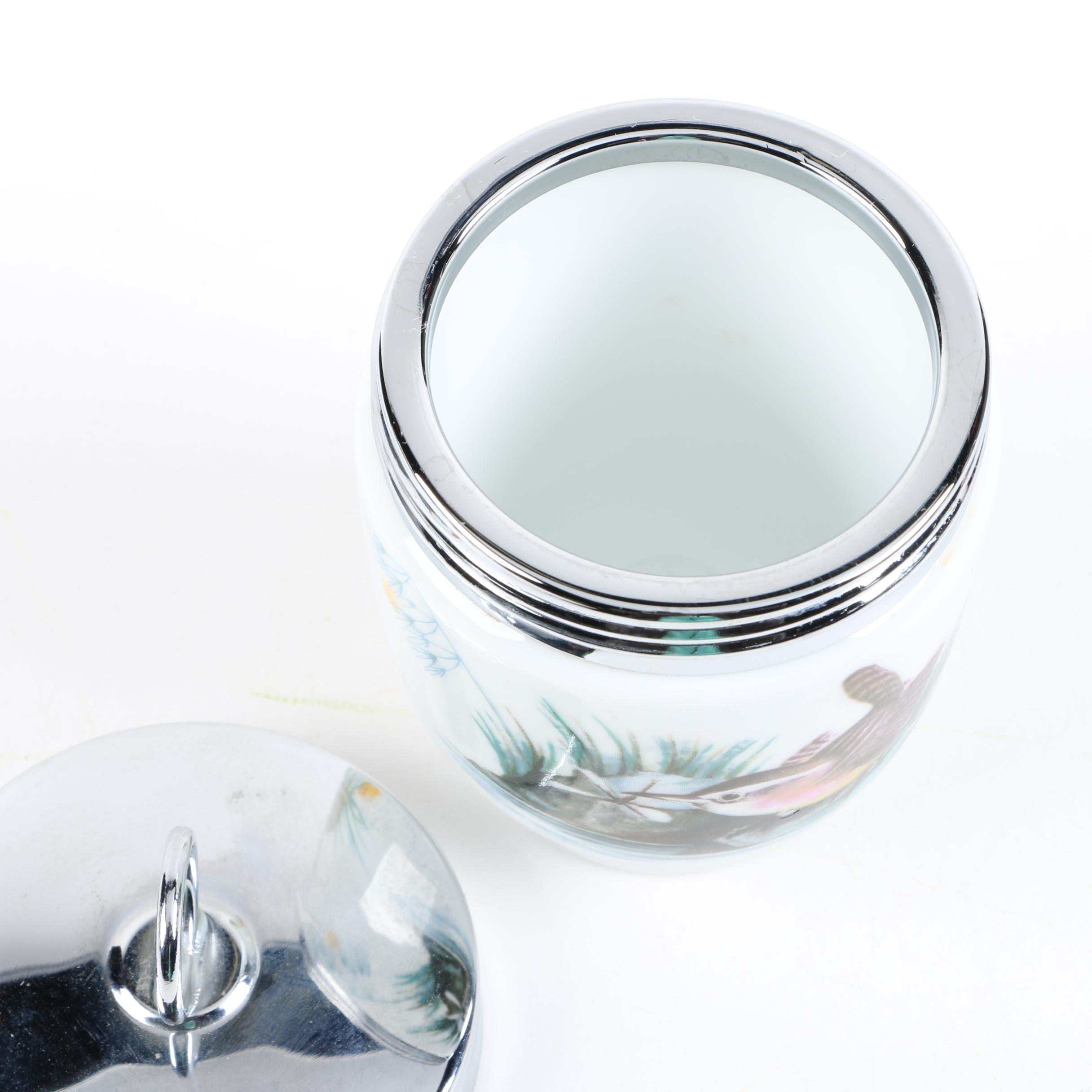 Royal Worcester "Birds" and "Evesham Gold" Porcelain Egg Coddlers