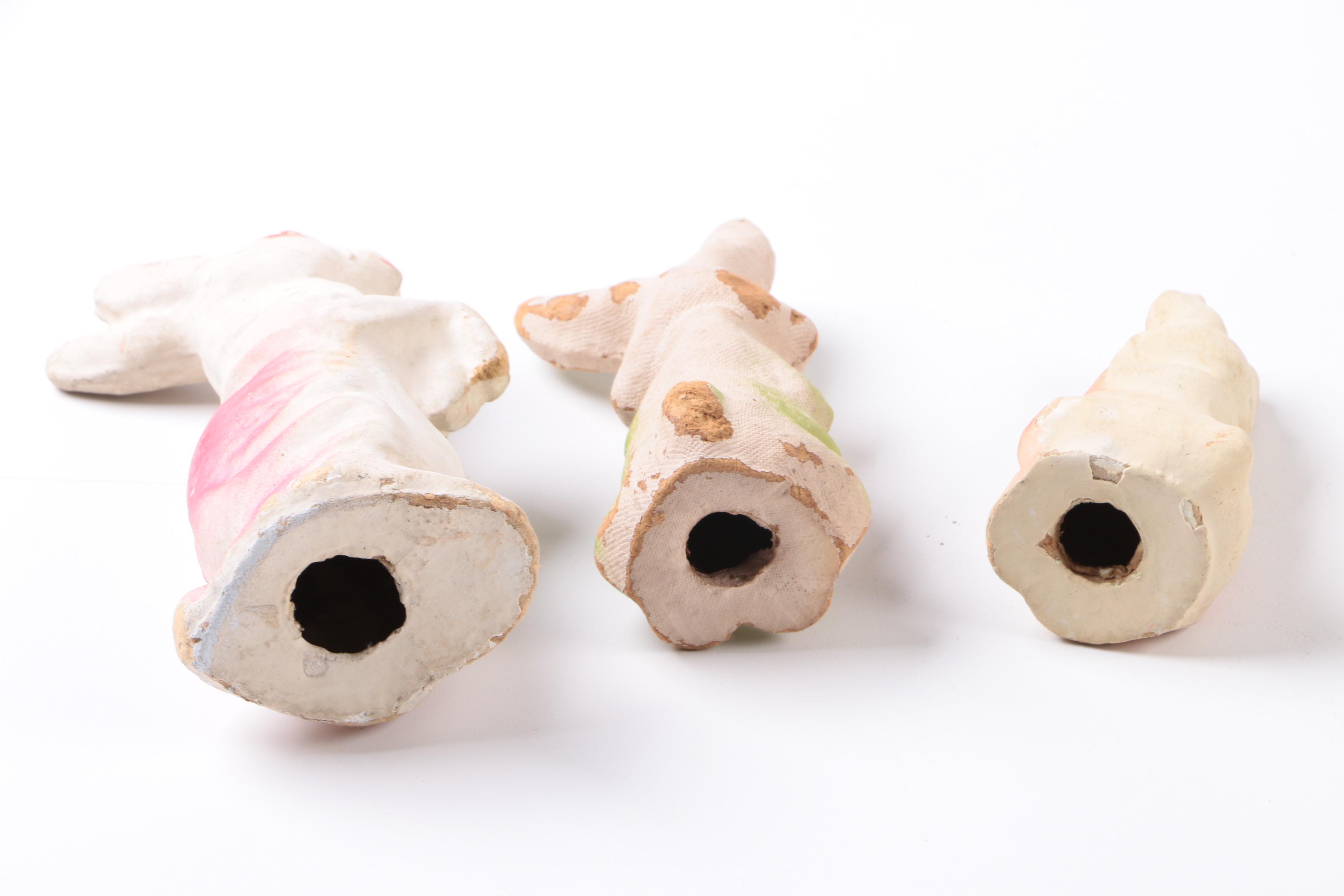 Vintage Easter Rabbit Figurine Including Paper Mache