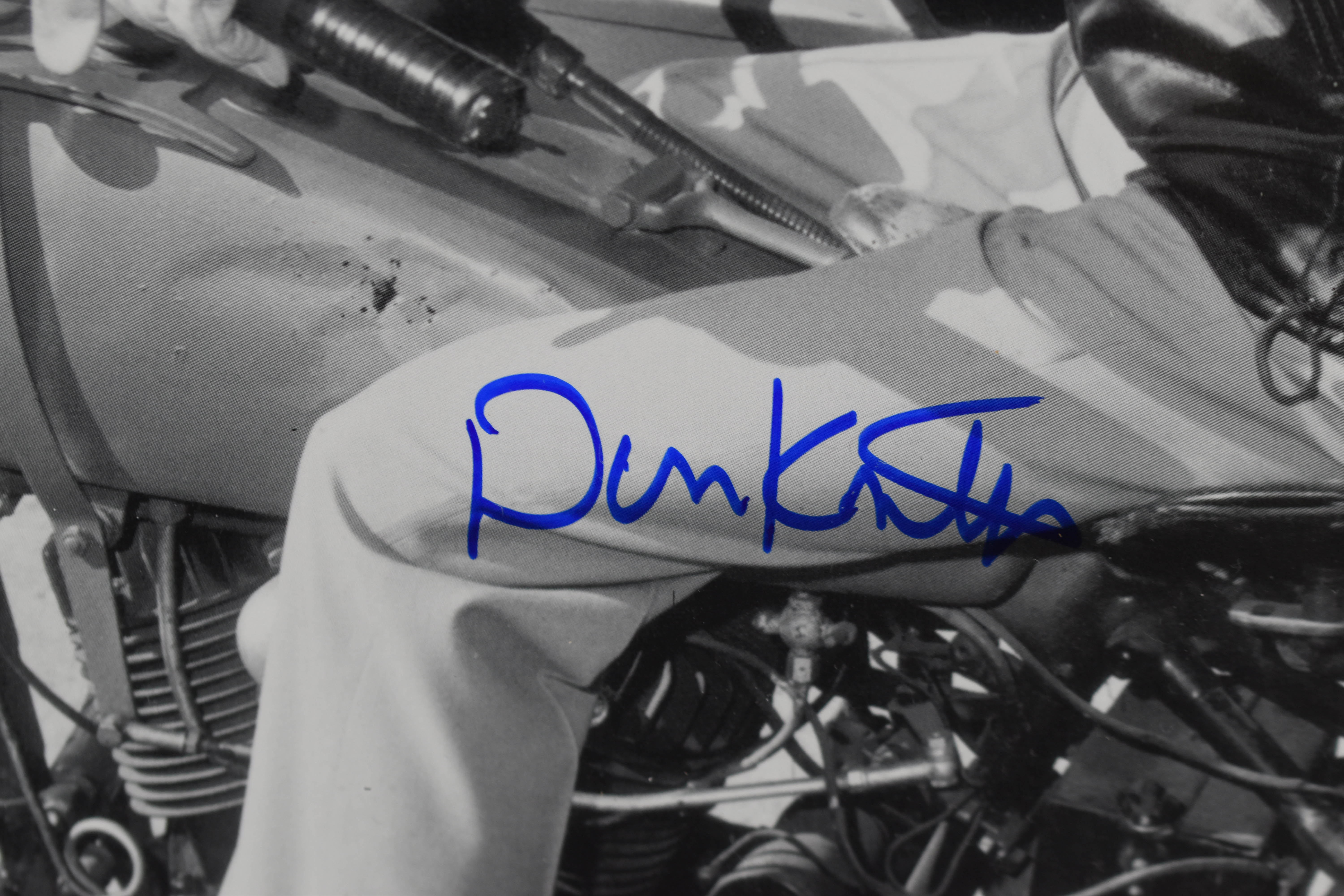 Barney Fife - Signed Don Knotts - Framed Motorcycle Photo