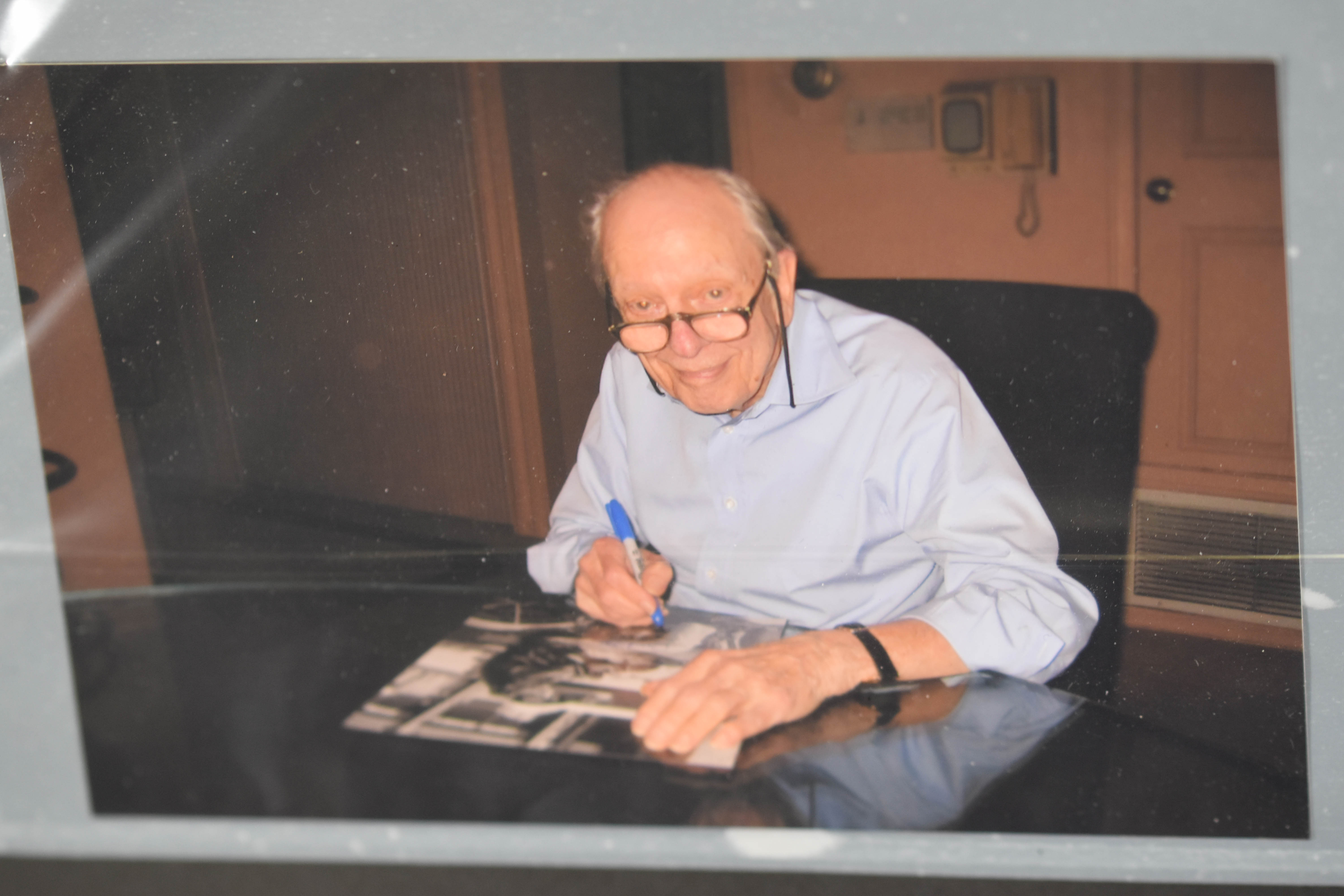 Barney Fife - Signed Don Knotts - Framed Motorcycle Photo