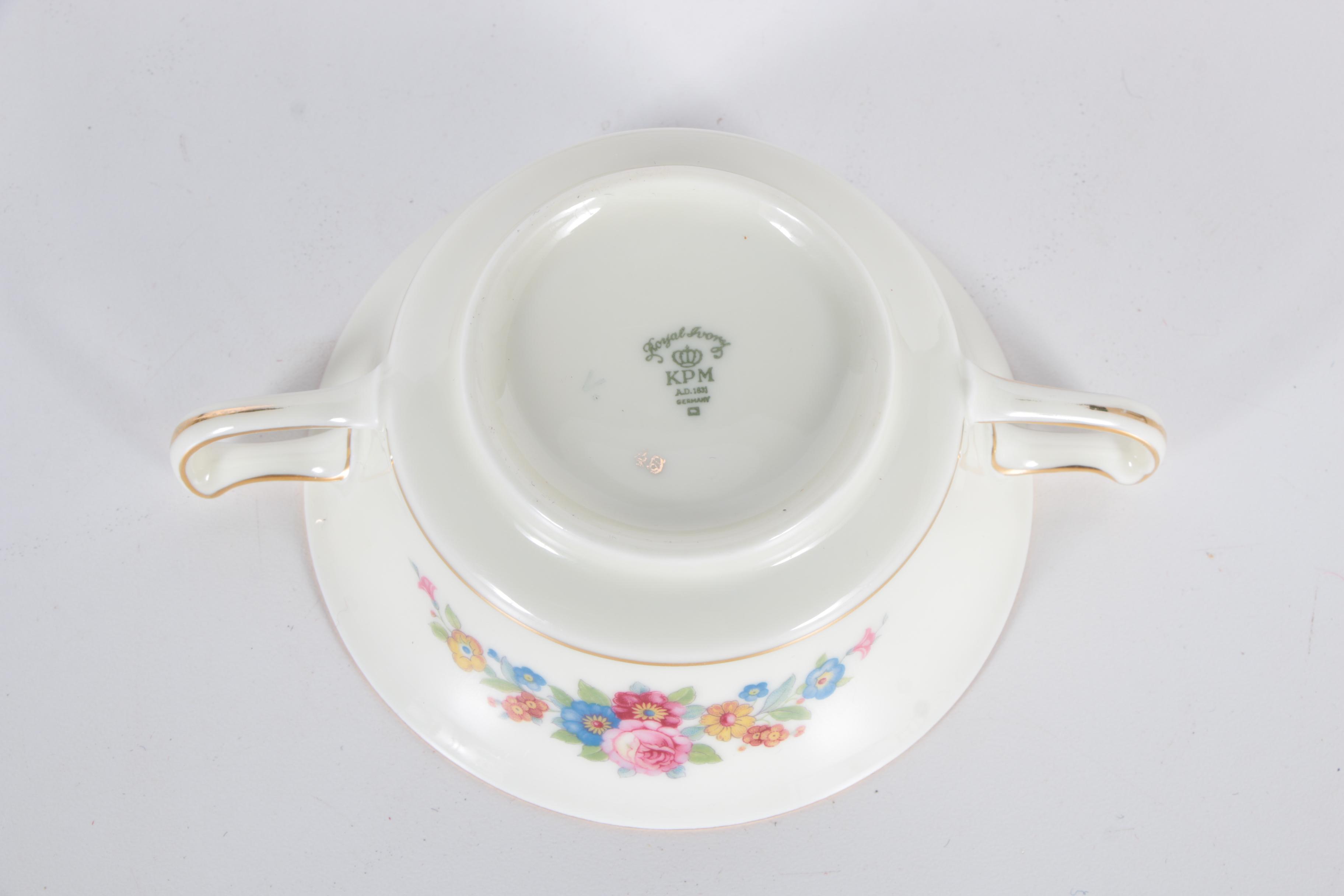 KPM "Royal Ivory" German Porcelain Dinnerware 1934-45