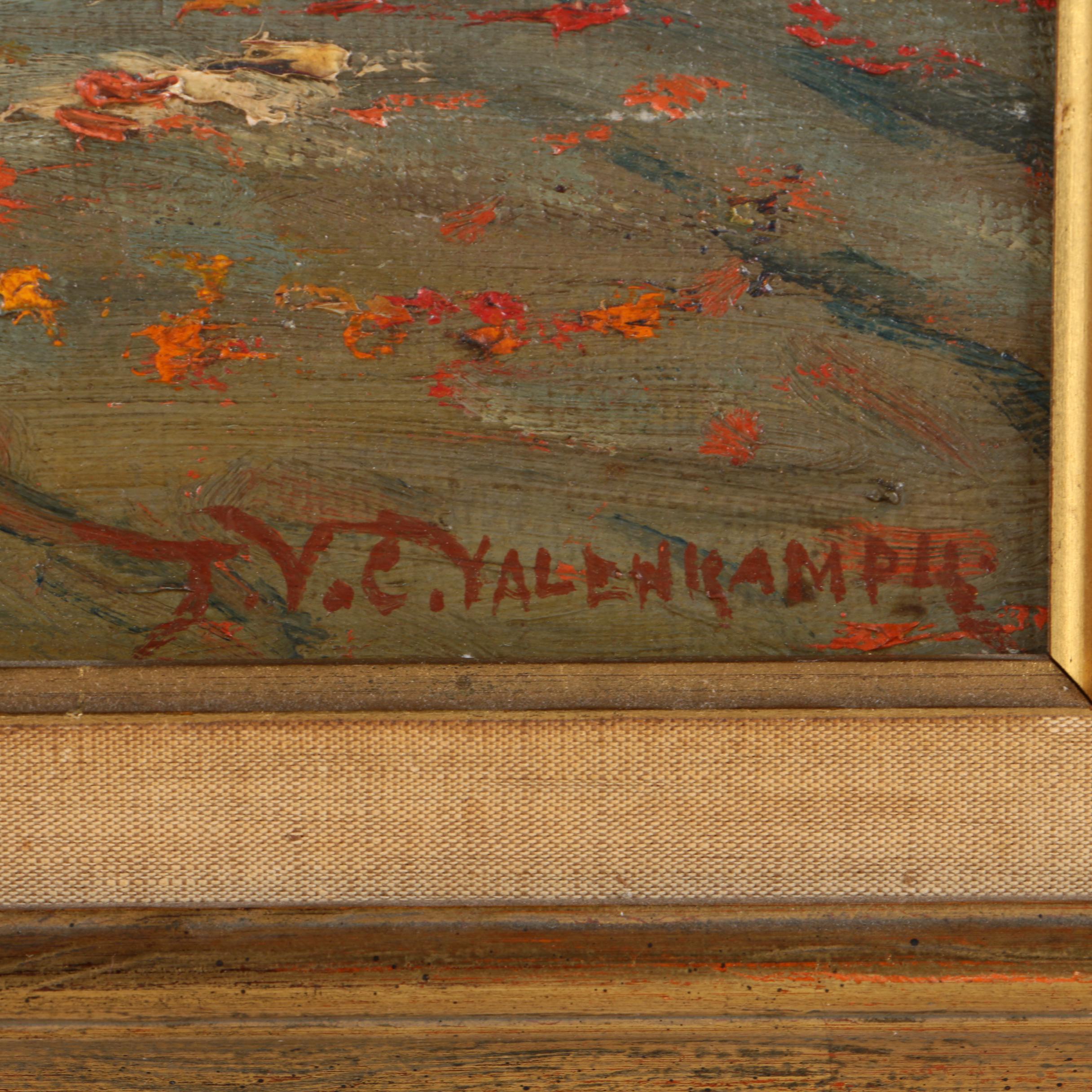 Theodore Victor Carl Valenkamph Oil Painting of a Forest