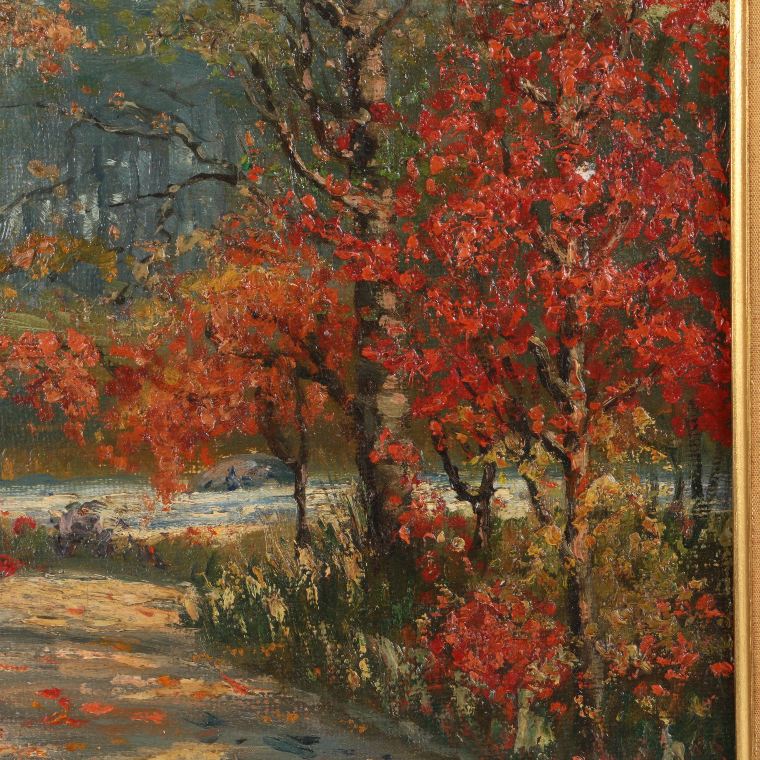 Theodore Victor Carl Valenkamph Oil Painting of a Forest