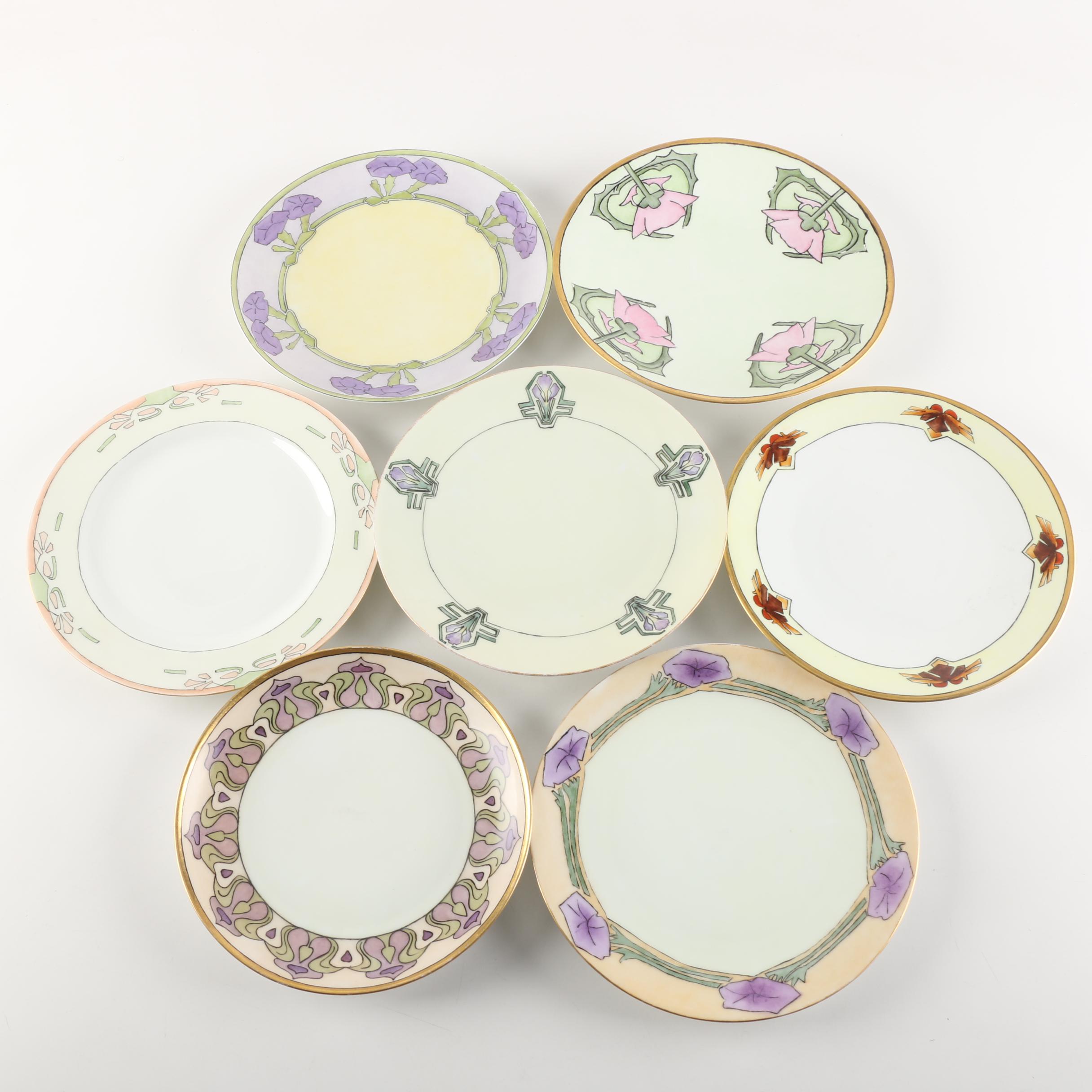 Vintage Porcelain Plates Including Limoges