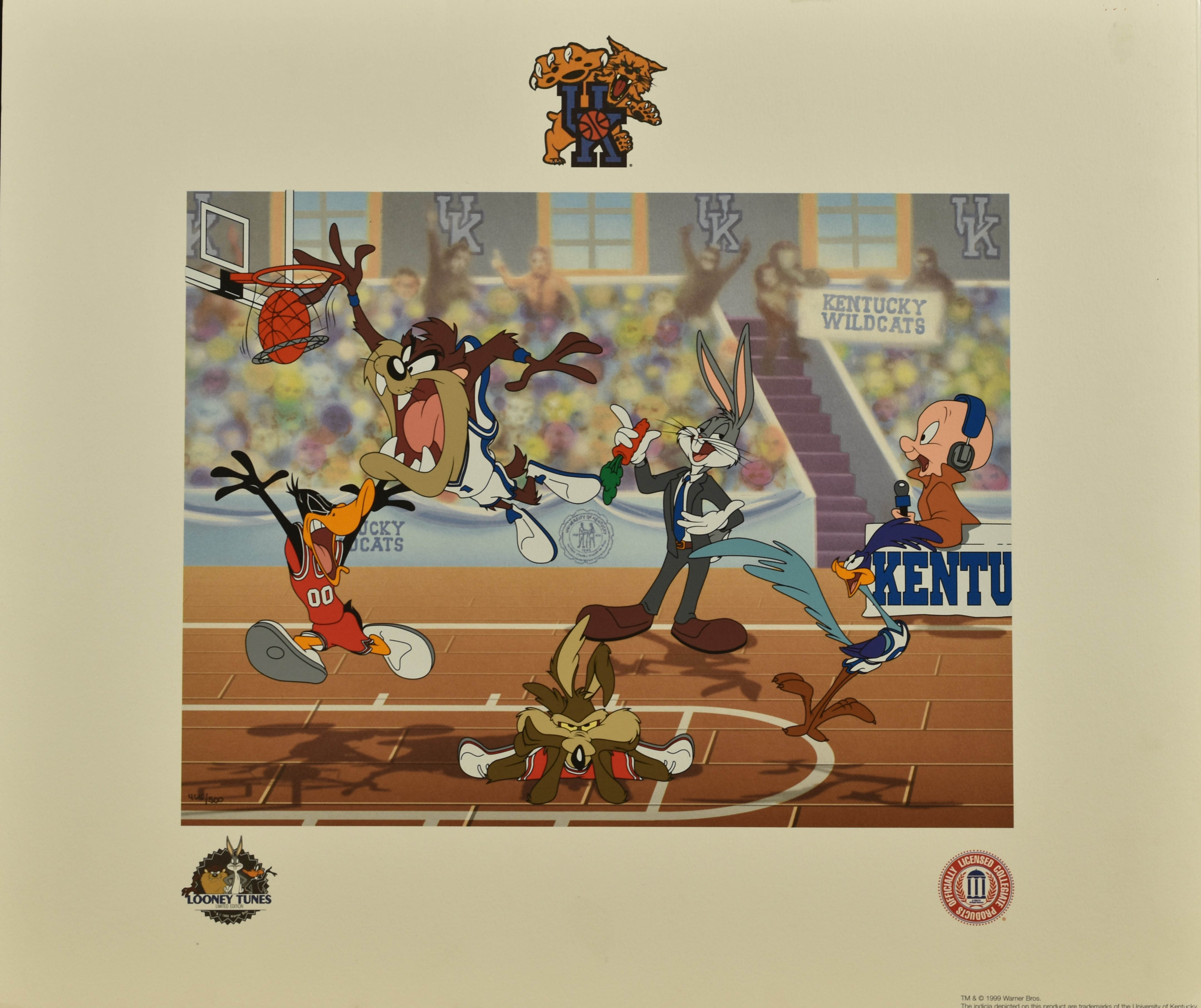 Warner Bros. L.E. UK Basketball Lithoserigraph- Slam Dunk