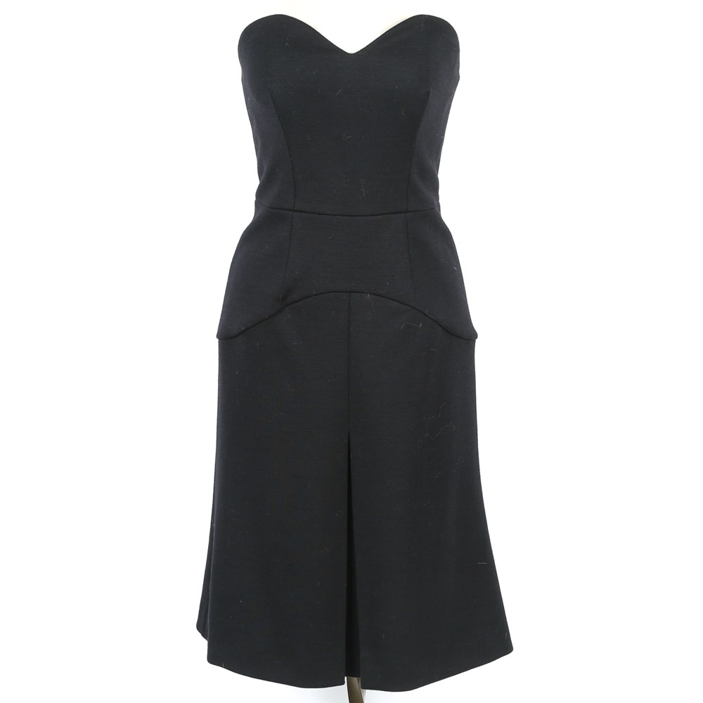 Prada Strapless Black Dress