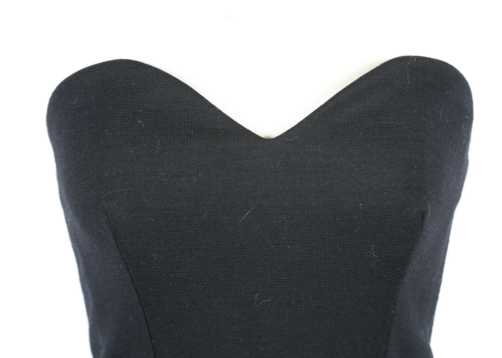 Prada Strapless Black Dress
