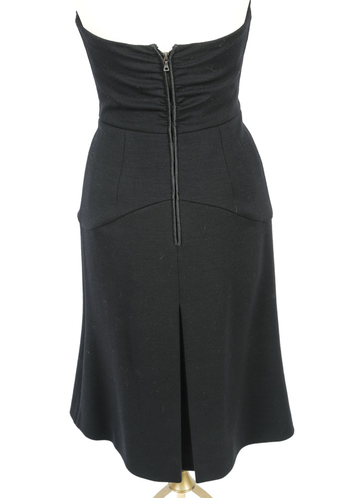 Prada Strapless Black Dress