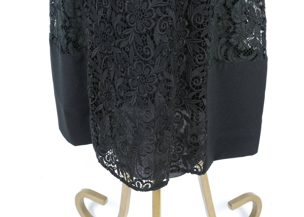 Prada Black Crochet Dress