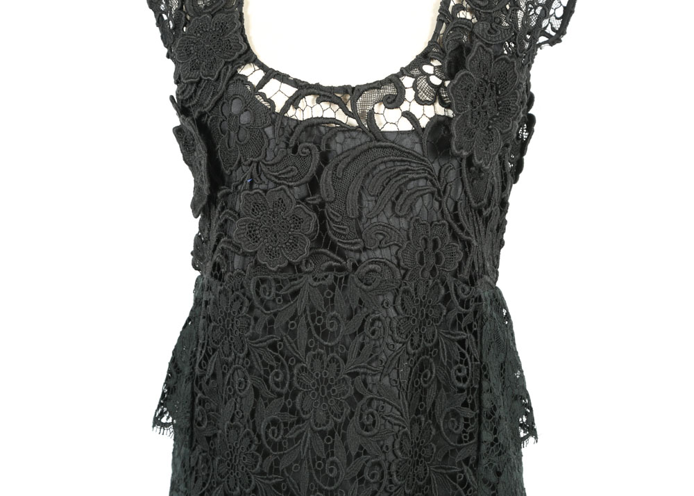 Prada Black Crochet Dress