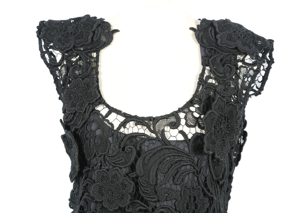 Prada Black Crochet Dress