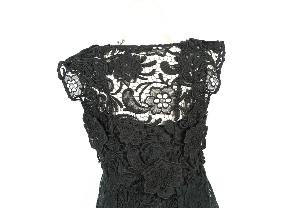 Prada Black Crochet Dress