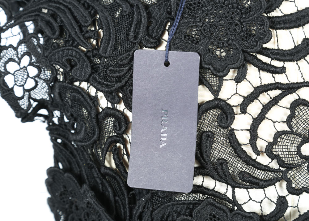 Prada Black Crochet Dress