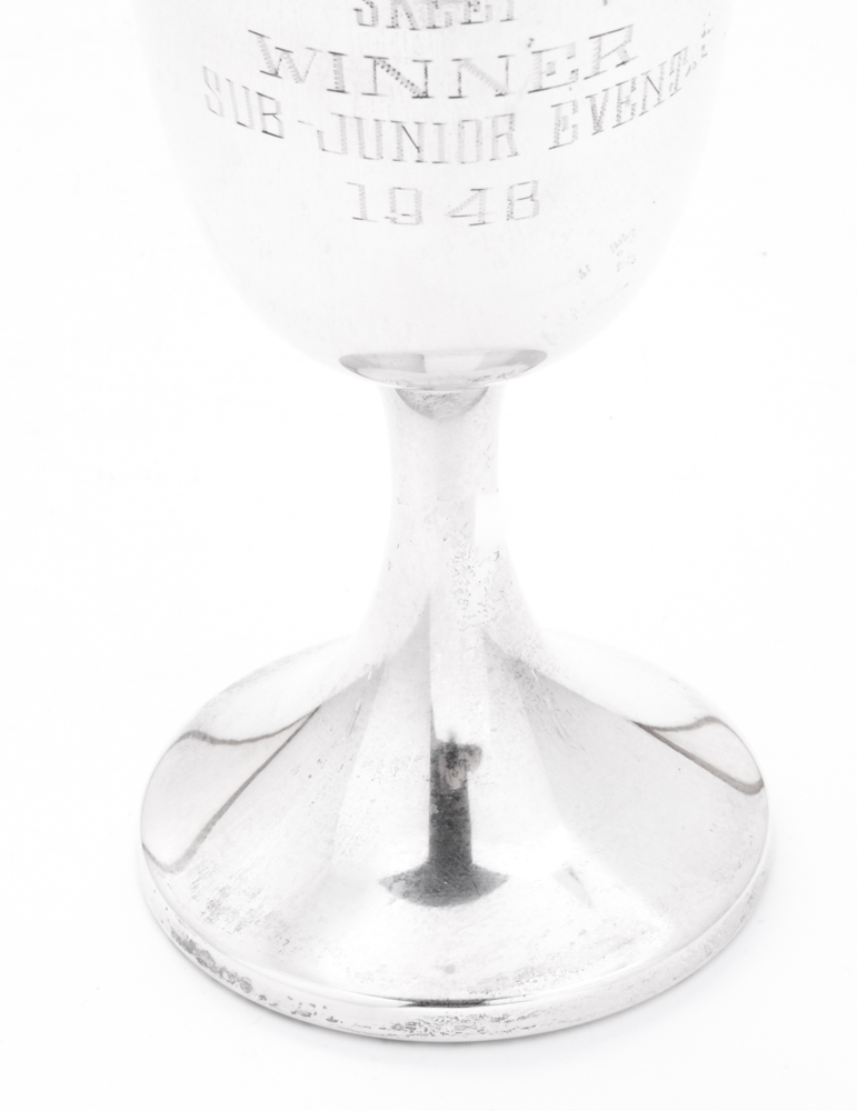 Vintage Hunt Silver Company Sterling Silver Presentation Goblets