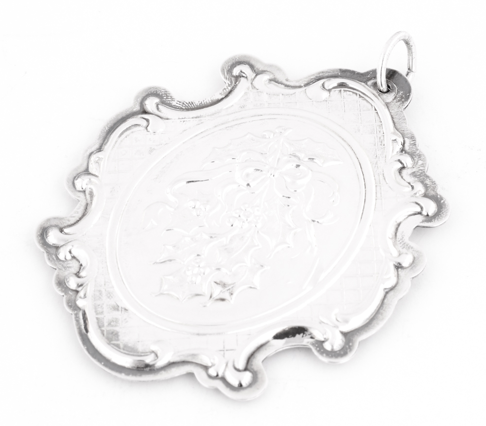 Towle Sterling Silver "Floral Medallion" Christmas Ornaments