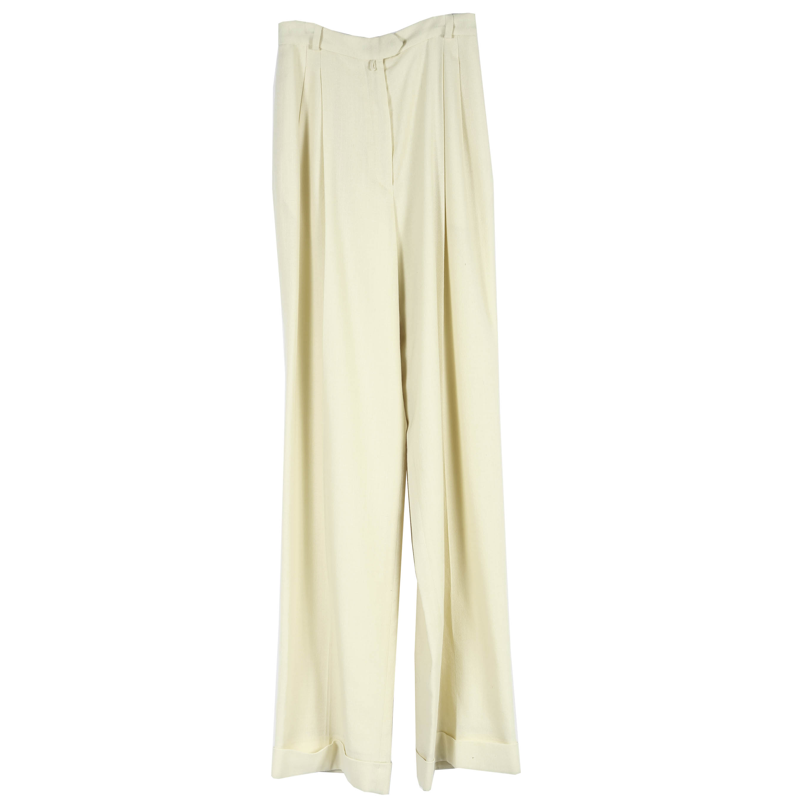 Women's Christian Dior Boutique High Waist Wide Leg Trousers