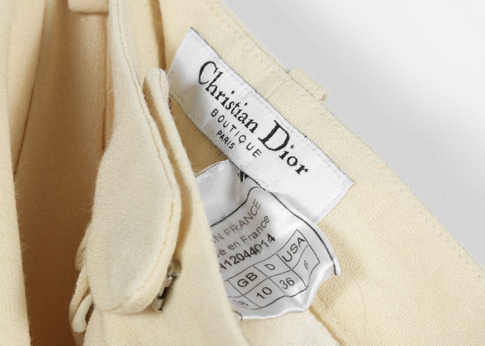 Women's Christian Dior Boutique High Waist Wide Leg Trousers