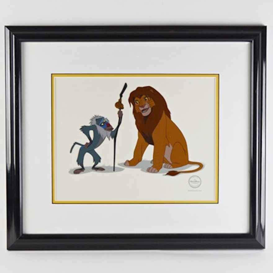 Walt Disney 1994 Limited Edition Sericel "Rafiki and Simba" After The Lion King