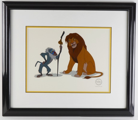 Walt Disney 1994 Limited Edition Sericel "Rafiki and Simba" After The Lion King