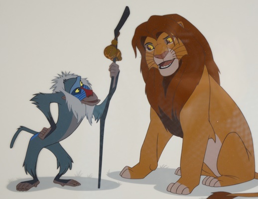 Walt Disney 1994 Limited Edition Sericel "Rafiki and Simba" After The Lion King