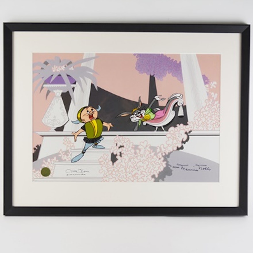 Chuck Jones and Maurice Noble Limited Edition Animation Cel "Be My Wuv!"