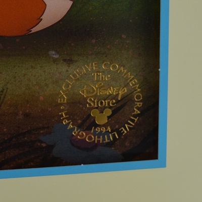 Disney "Fox and Hound" Commemorative Offset Lithograph
