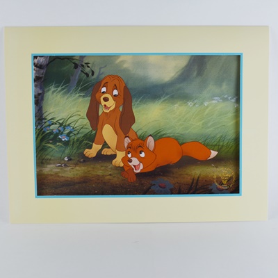 Disney "Fox and Hound" Commemorative Offset Lithograph
