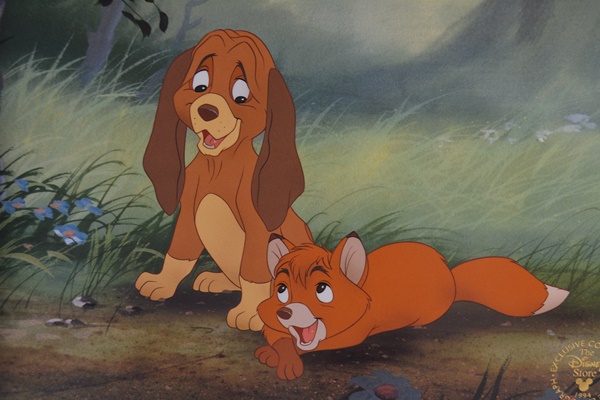 Disney "Fox and Hound" Commemorative Offset Lithograph
